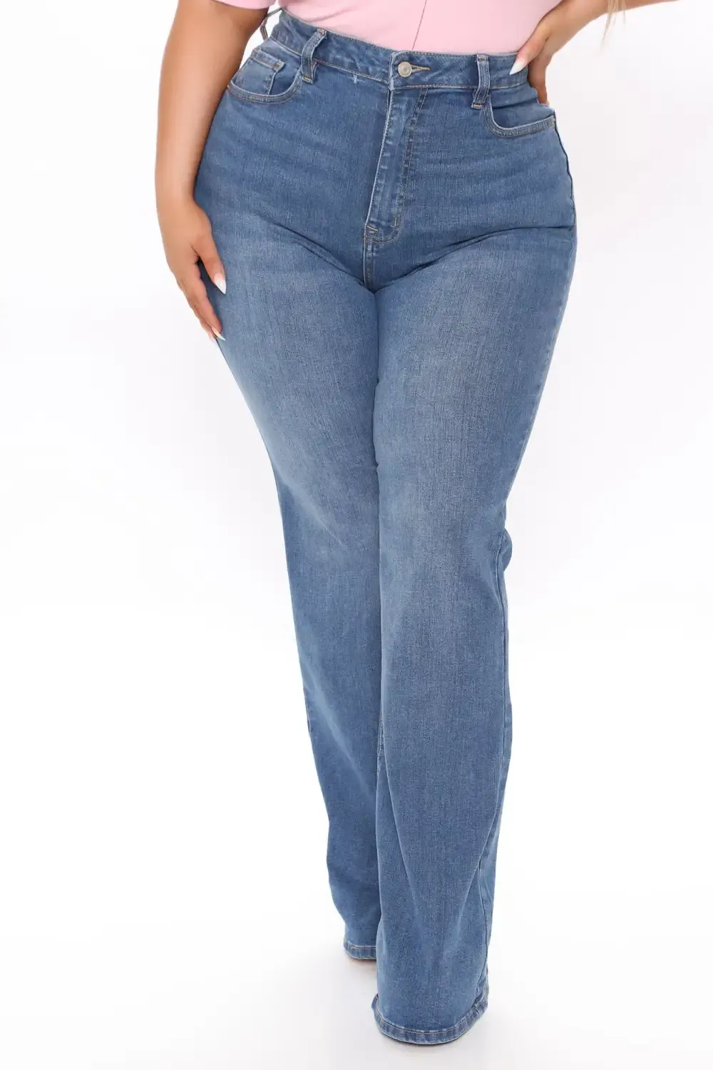 Affair Of The Flare Stretch Jeans - Medium Blue Wash