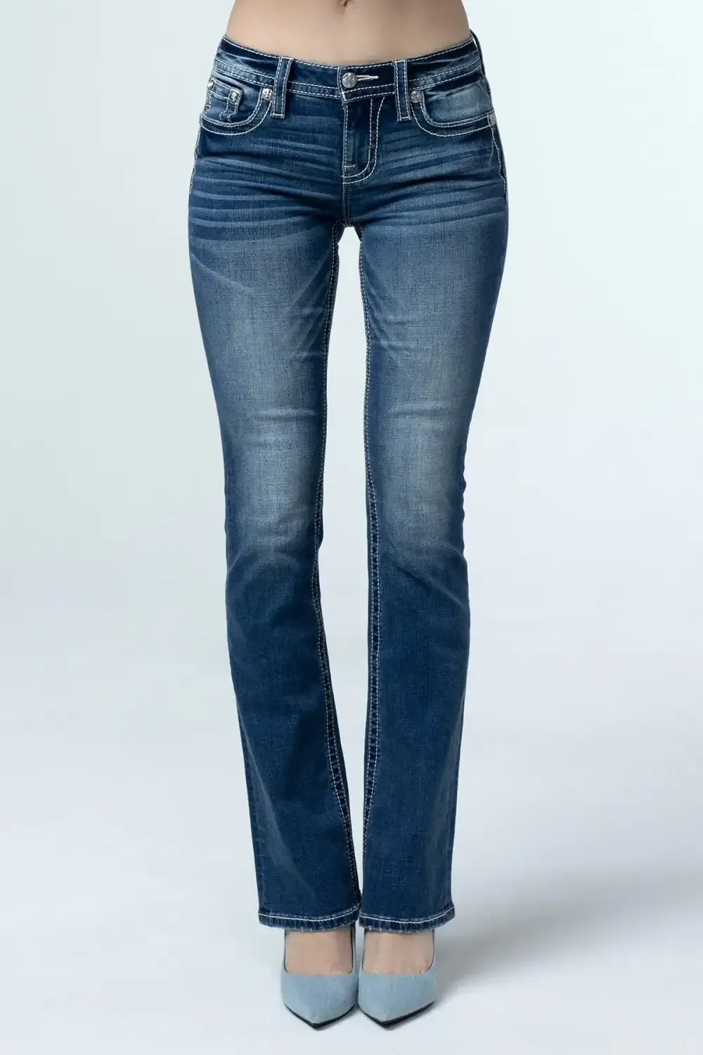 Paisley Peekaboo Bootcut Jeans