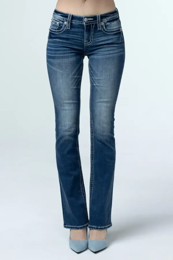 Paisley Peekaboo Bootcut Jeans