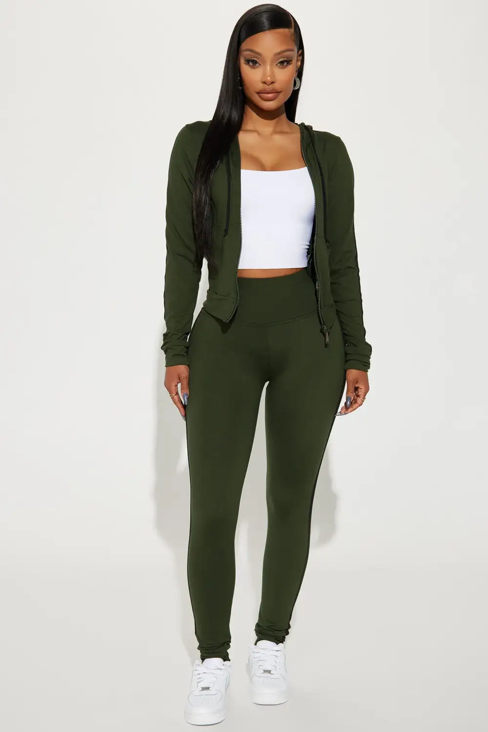 Tennis Courts III Zip Set - Olive