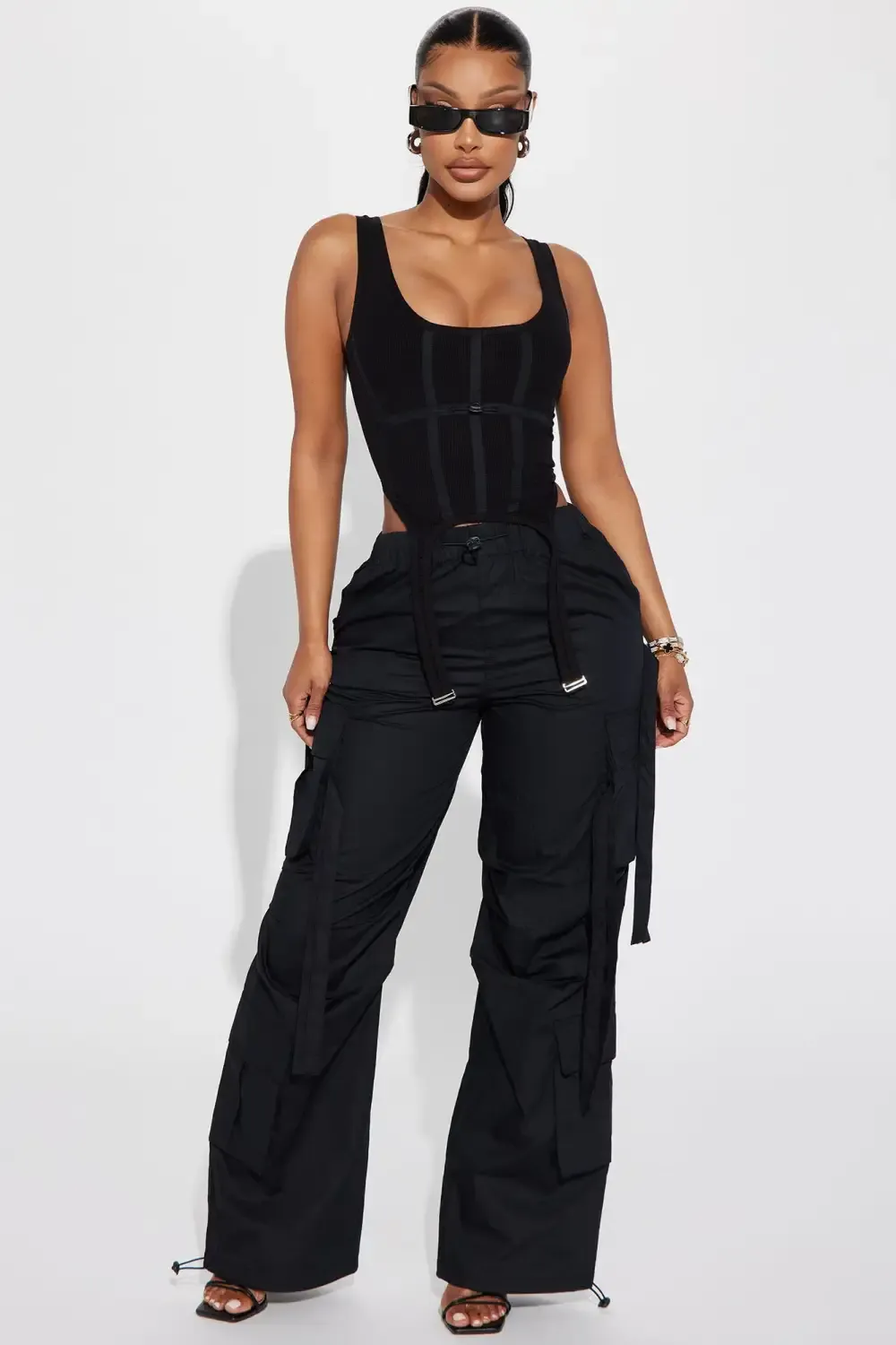 Getting It Together Pant Set - Black