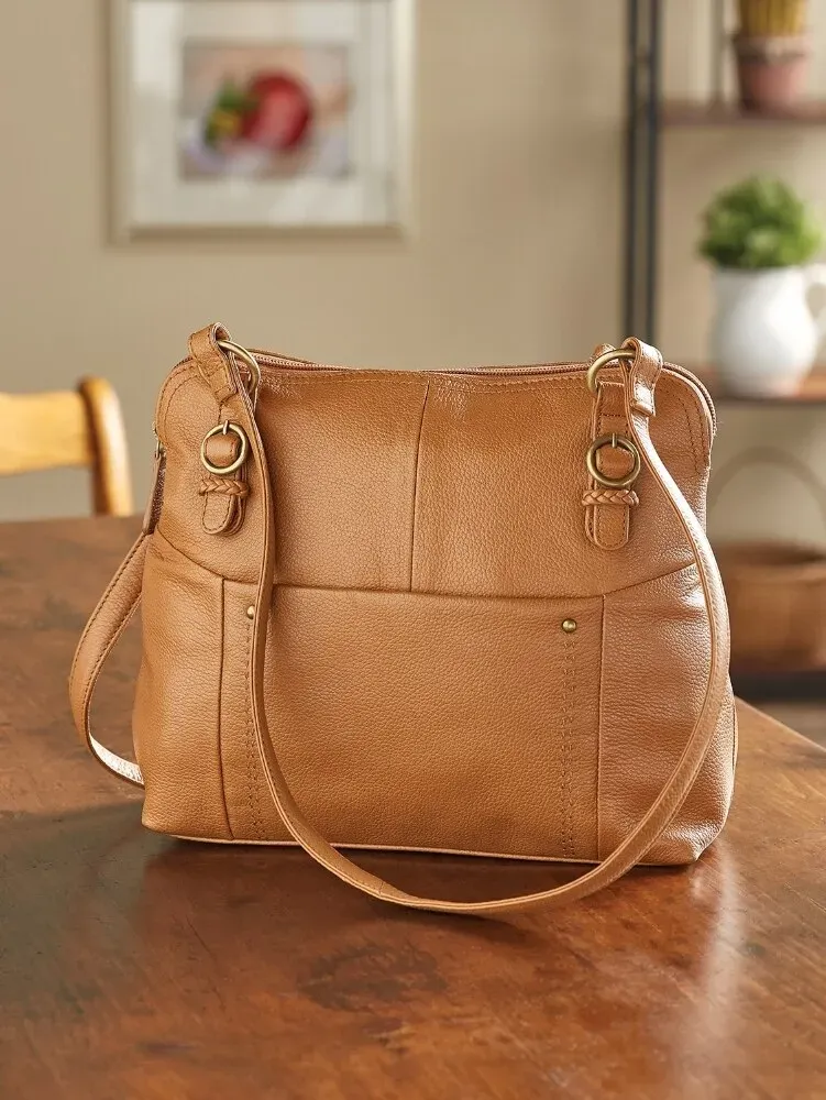 Ella Simone Essex Dome Leather Purse