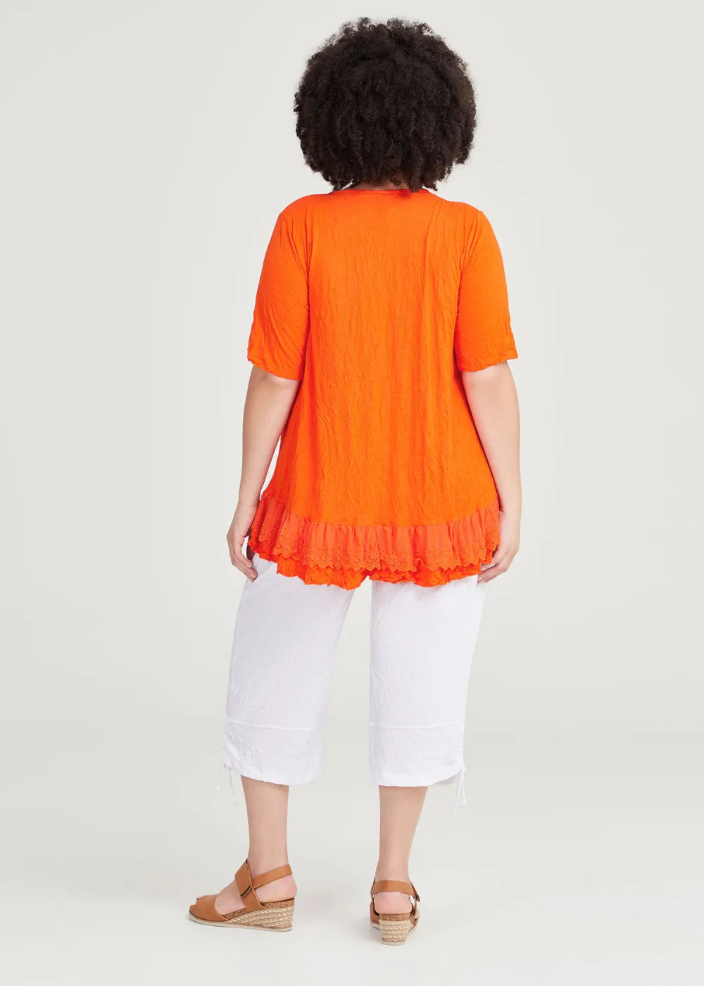 Bamboo Summer Ruffle Top