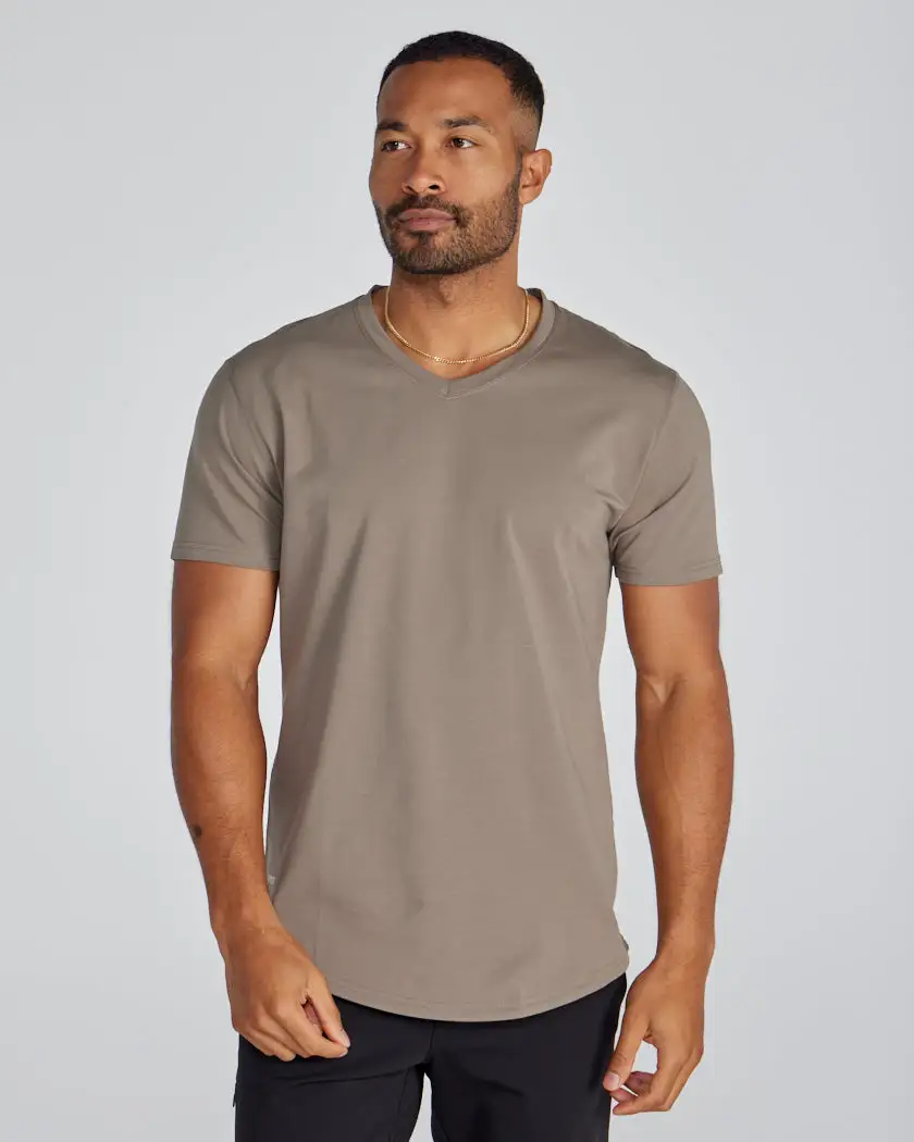 Drop-Cut V-Neck: Lux