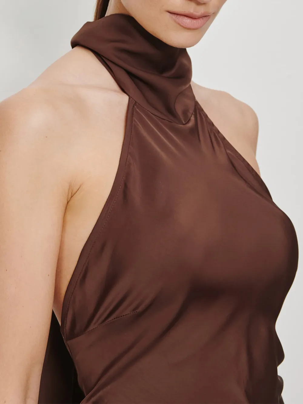 Neckholder Casual Style Sleeveless Dress