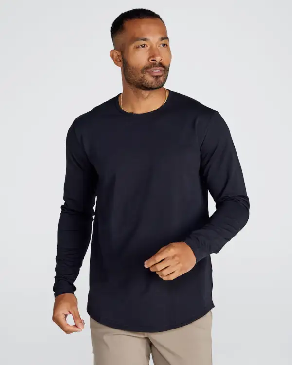 Drop-Cut Long Sleeve: Lux