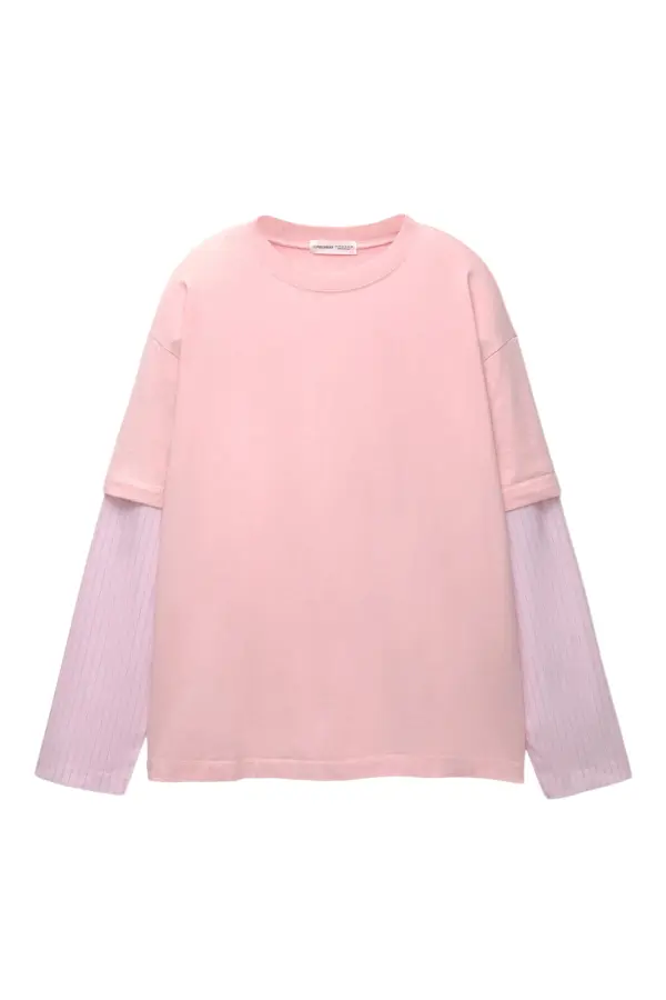 Camiseta oversize doble manga