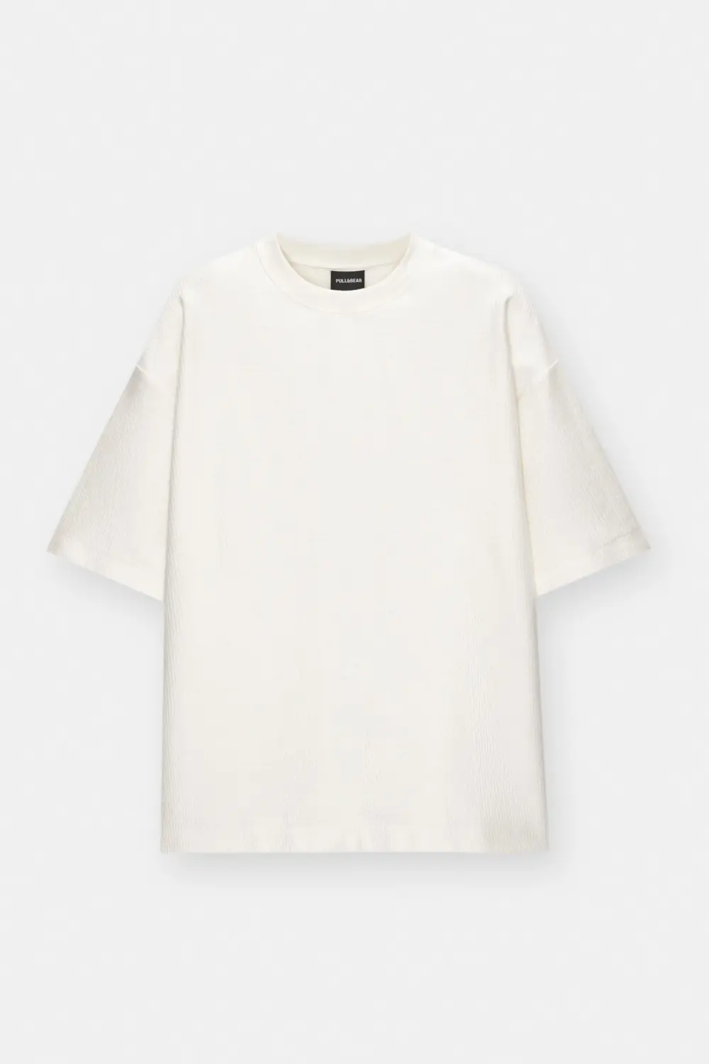 Textured short sleeve sweatshirt