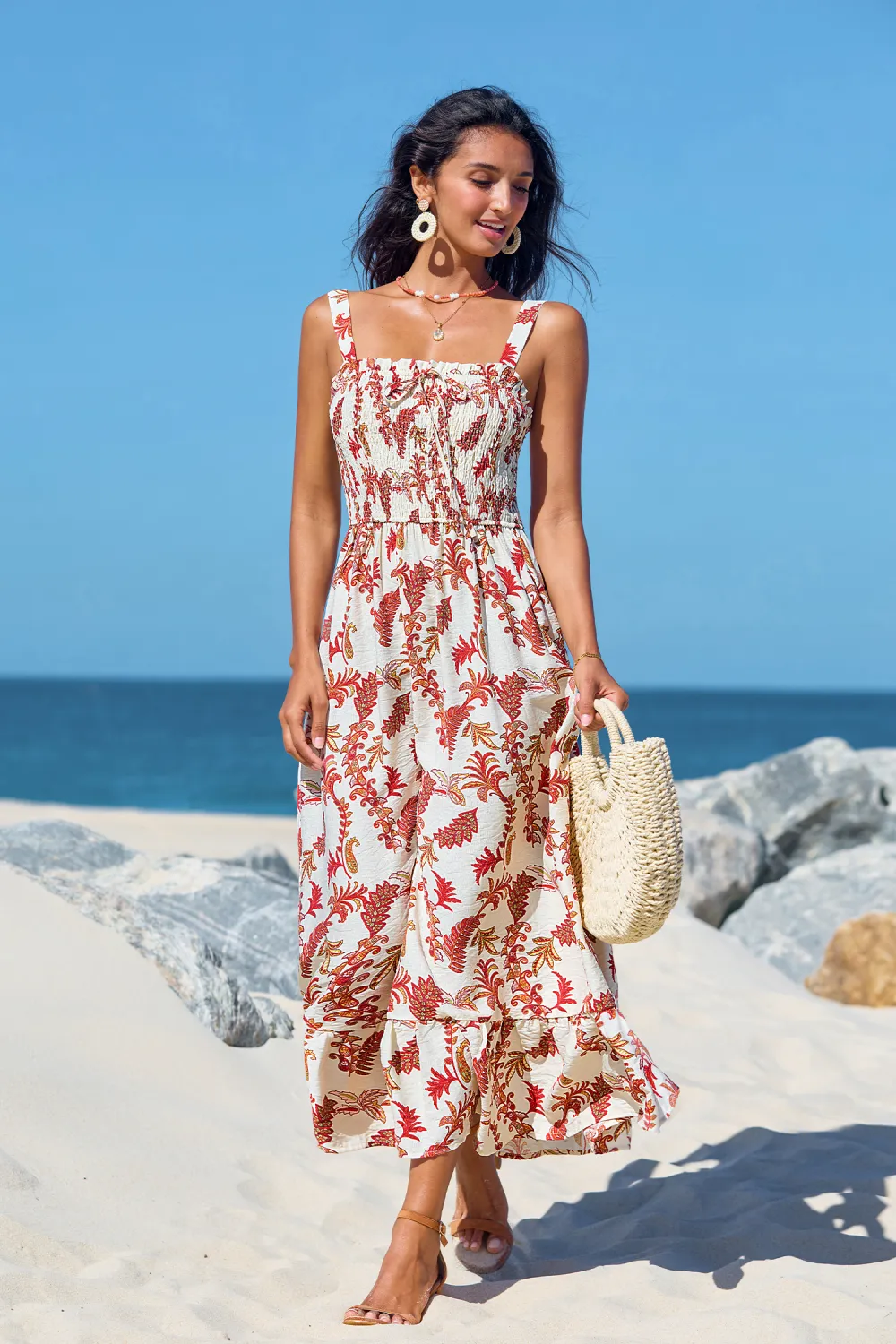 Cottage Vibes Floral Midi Dress