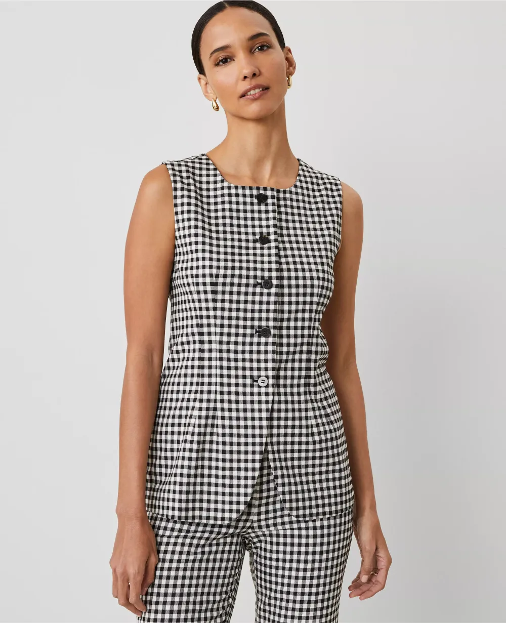 Gingham Vest Top