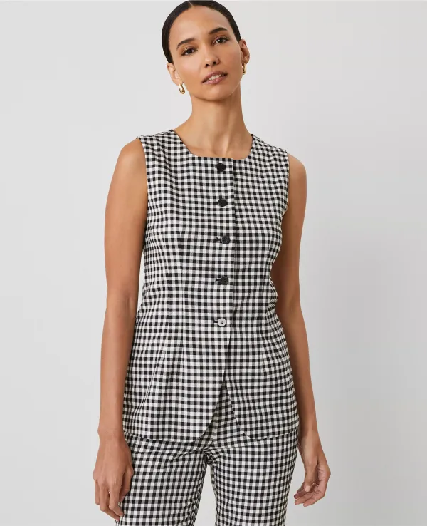 Gingham Vest Top
