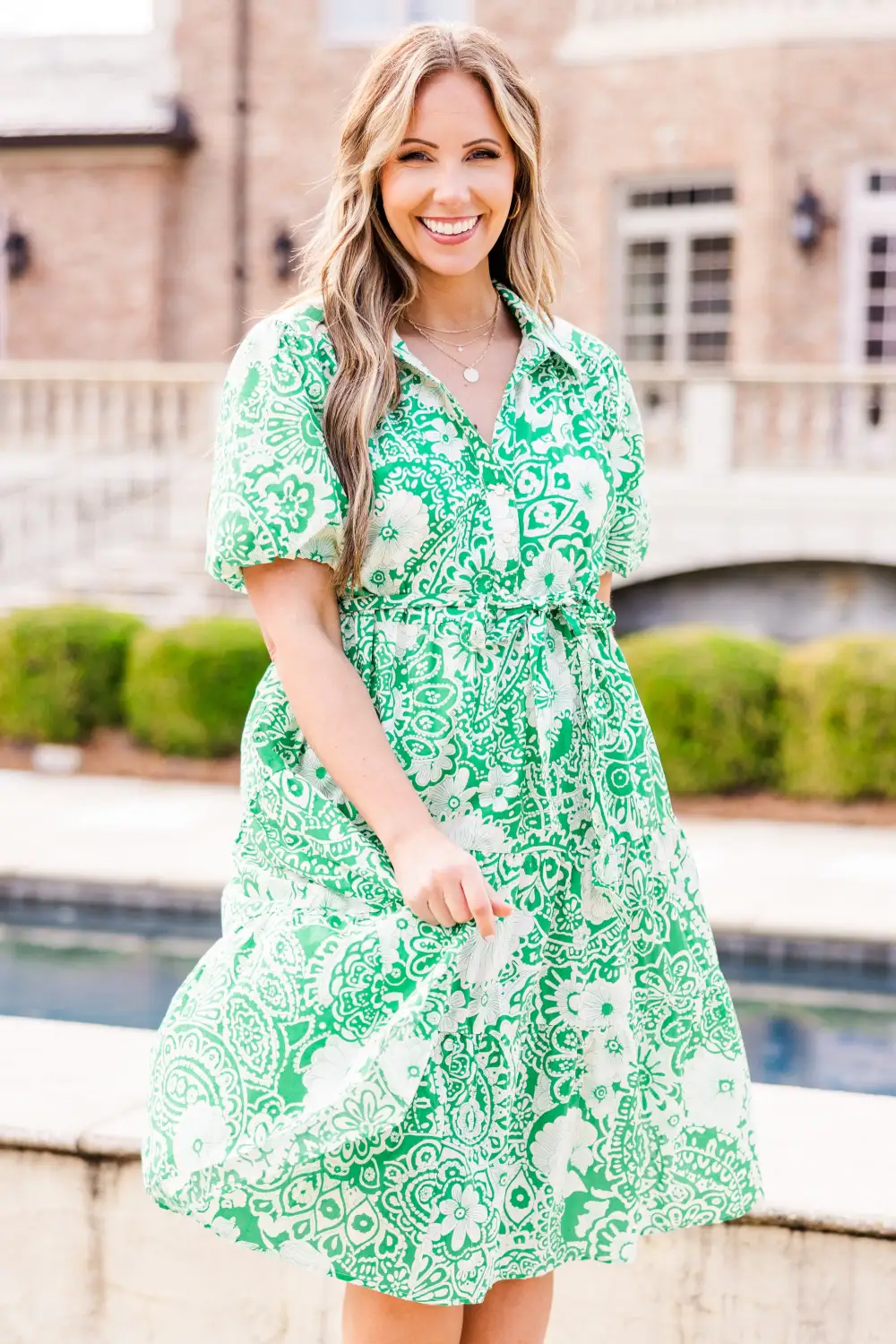 One Deep Breath Dress, Green