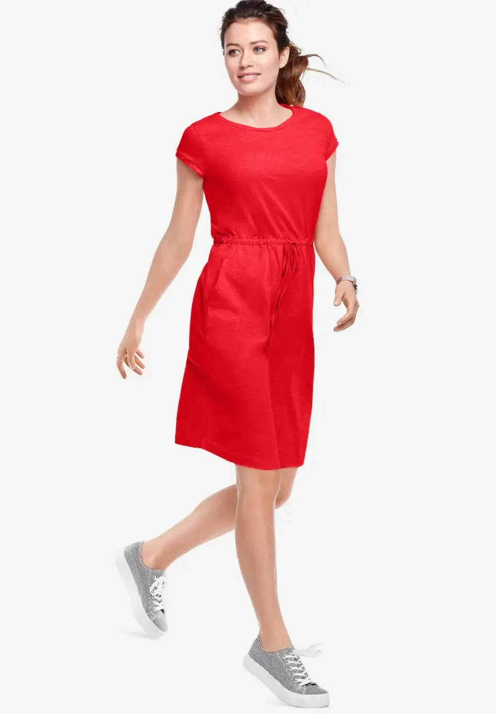Knit Drawstring Dress