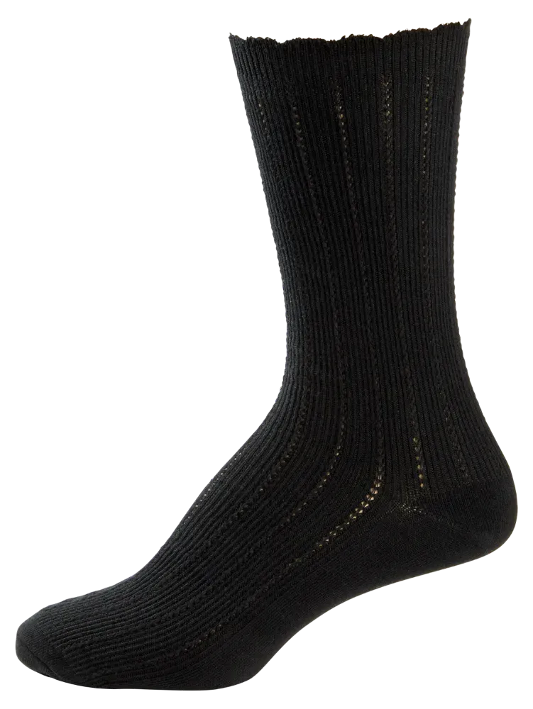 Women's Mid-Calf Ruffle-Edge Dress Socks, 3 Pairs