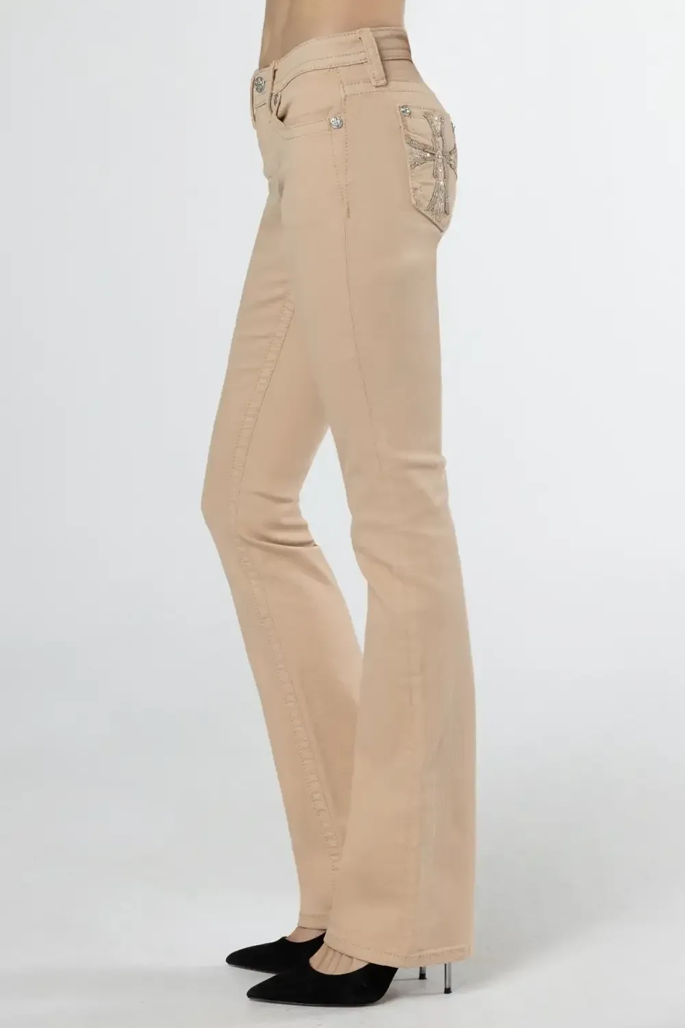 Subtle Cross Bootcut Jeans