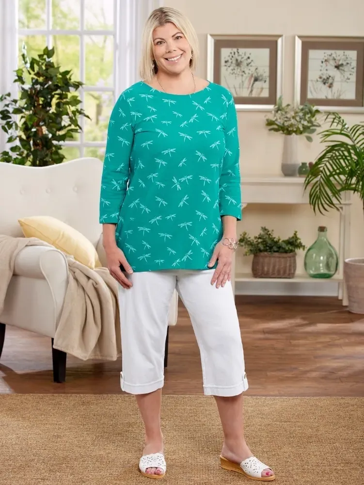 M.MAC Cotton Knit Capri Pants