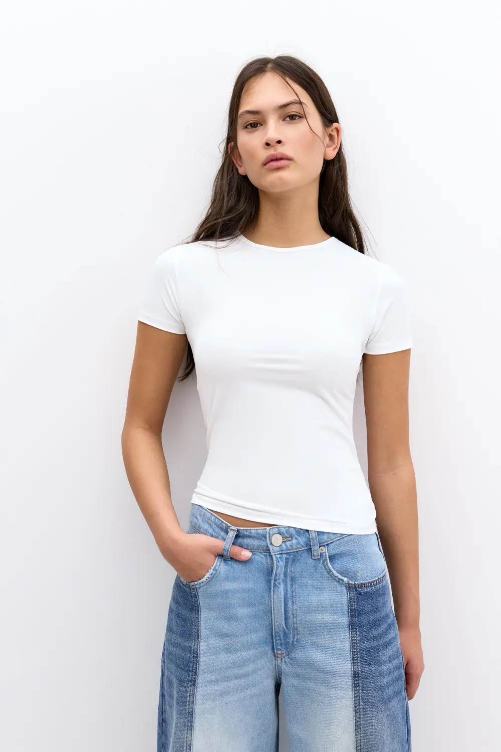 Camiseta poliamida manga corta