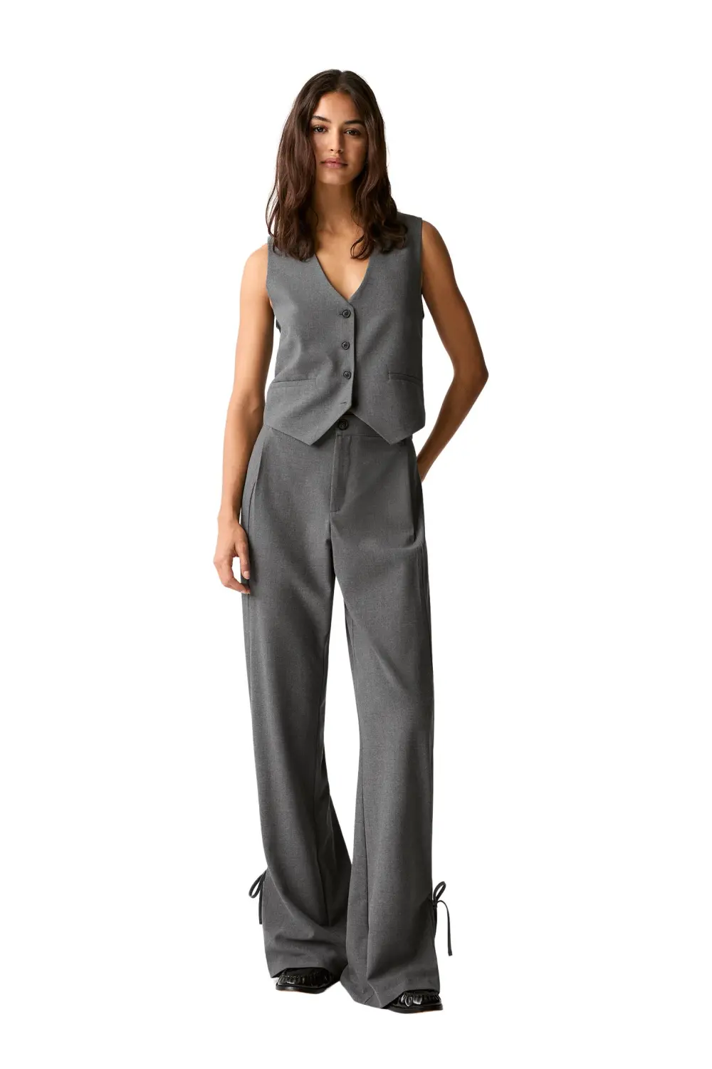 Button-up suit vest