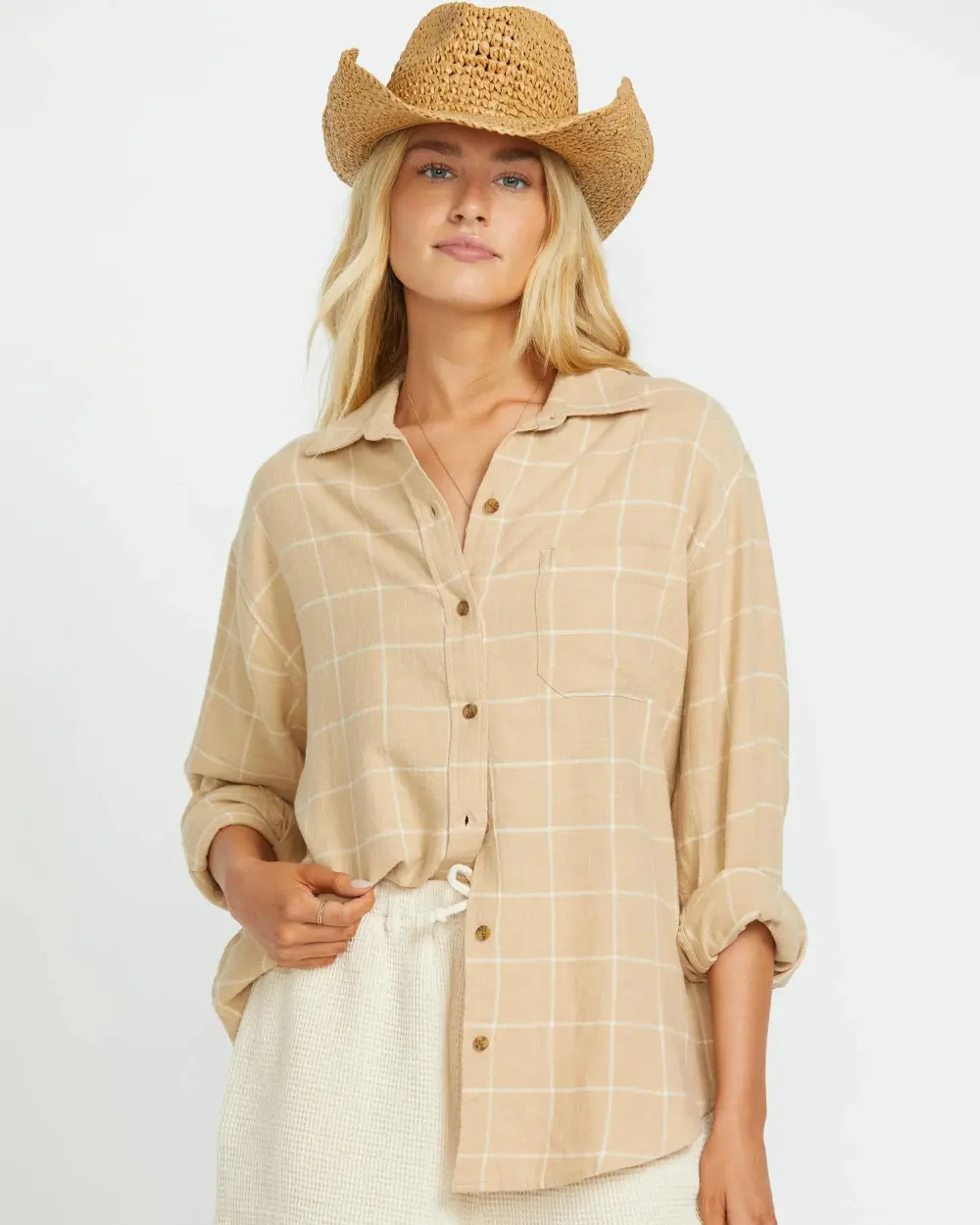 Layer Up Long Sleeve Shirt - Khaki