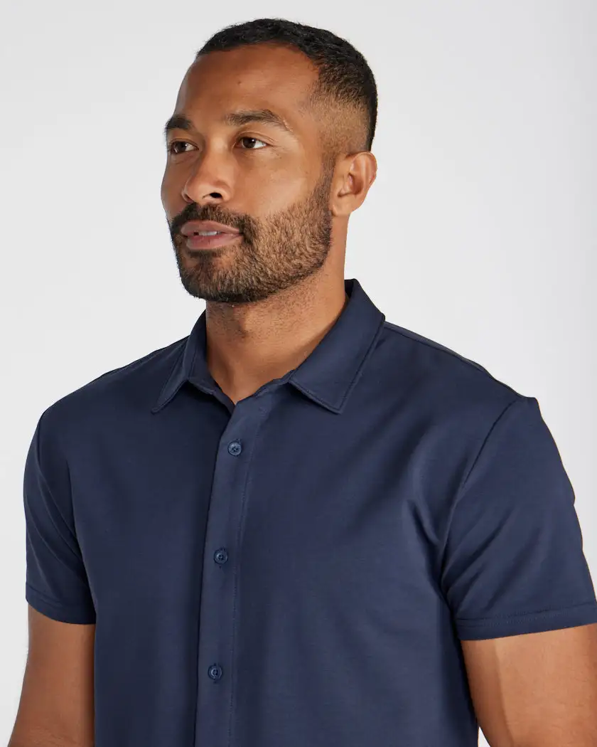 Lux Short Sleeve Button Down