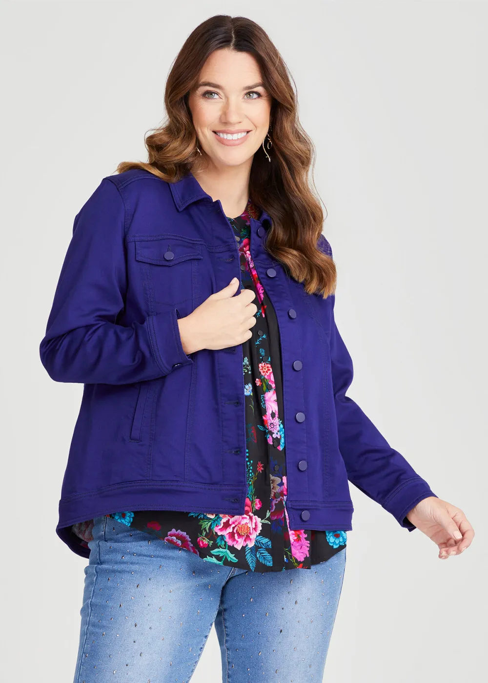 Coloured Best Fit Denim Jacket