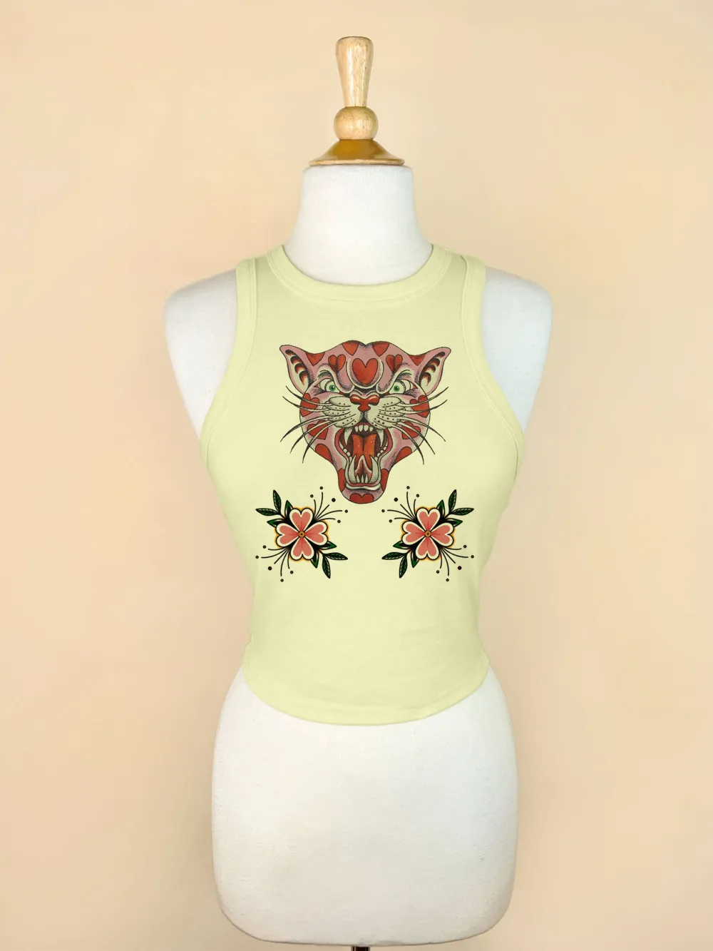 Pinky Big Kitty Art Print Vest