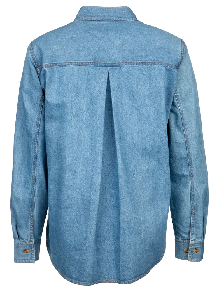 Women's Soft Wash Cotton Denim Shirt