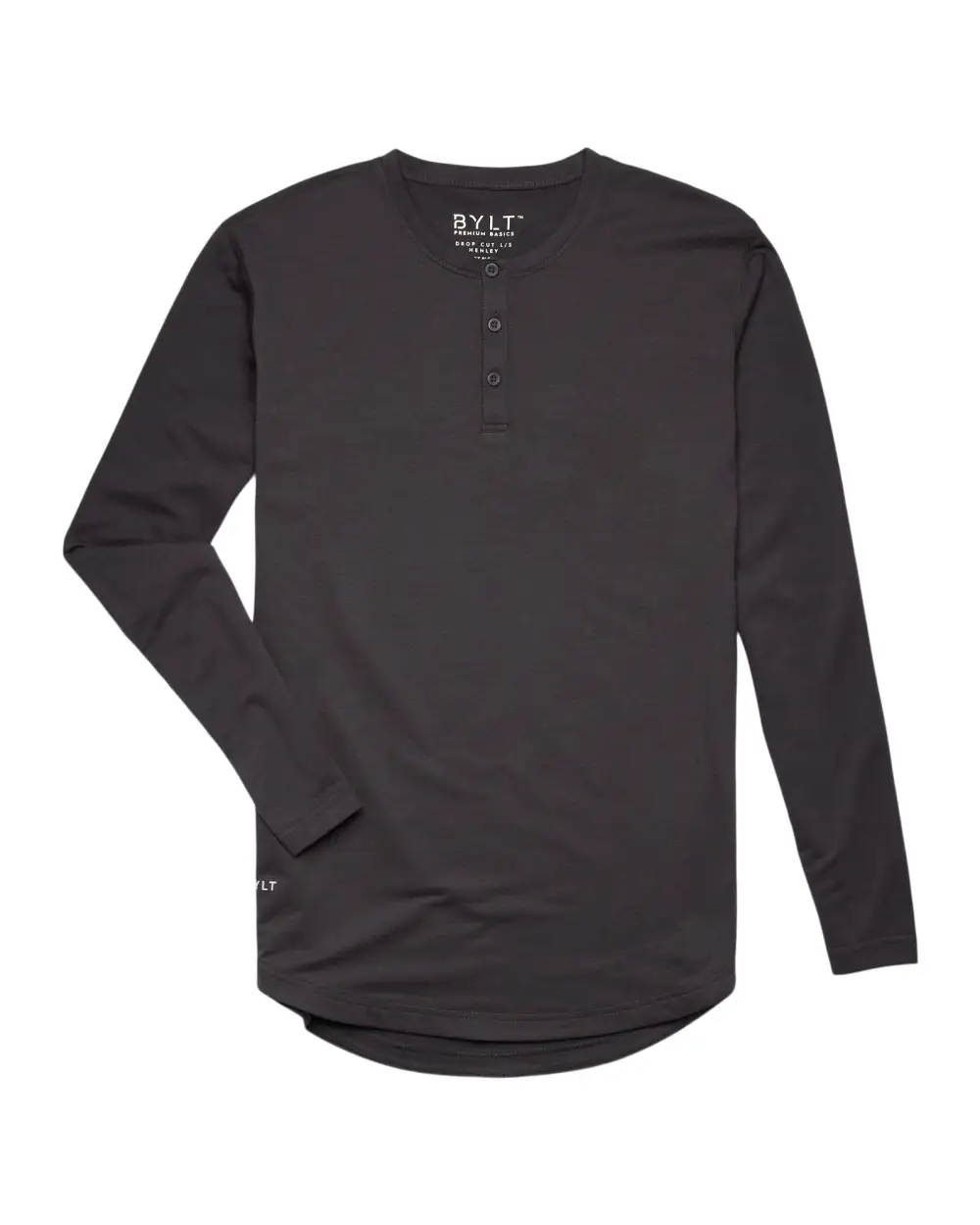 Henley Drop-Cut Long Sleeve: Lux