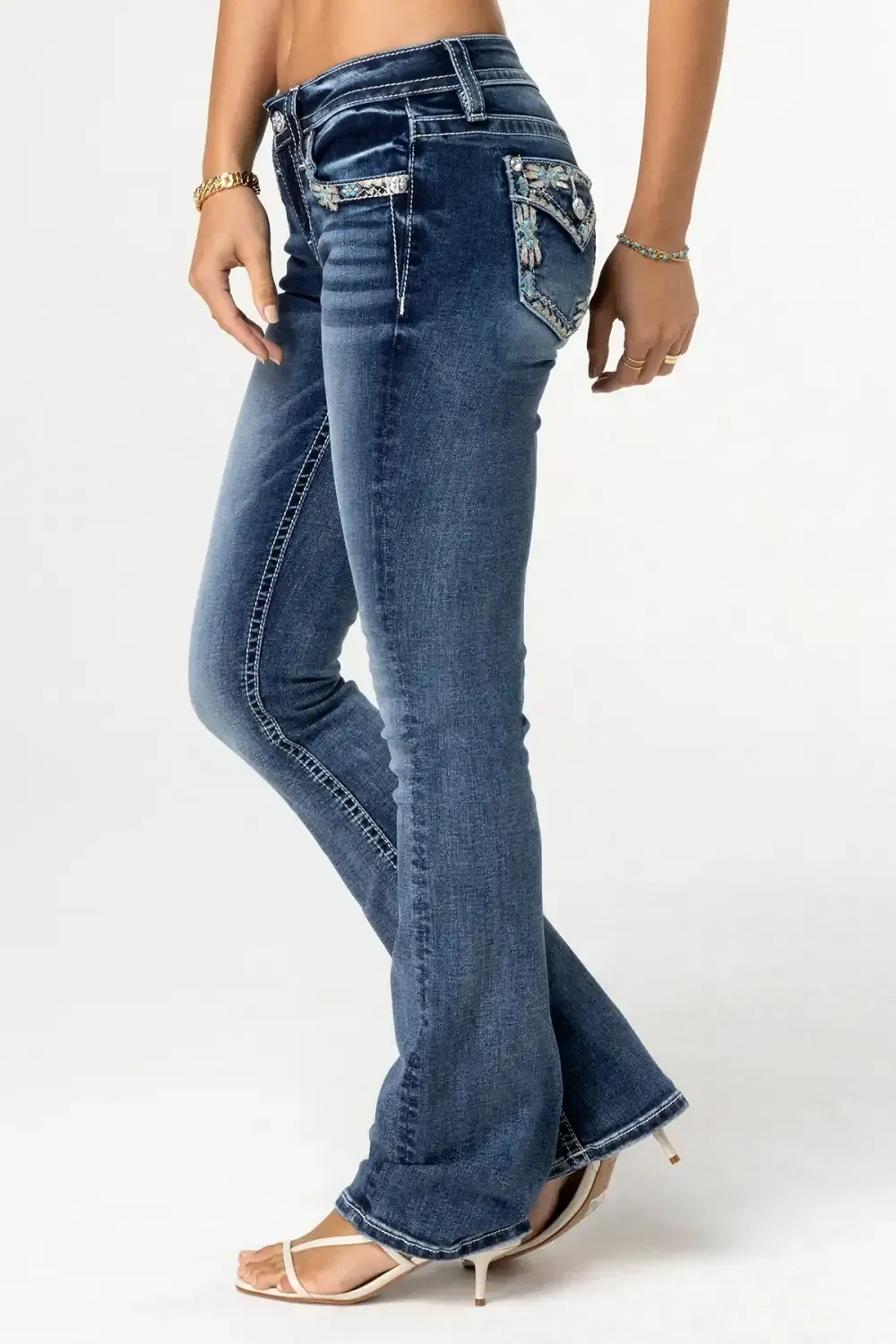 Aqua Topaz Bootcut Jeans