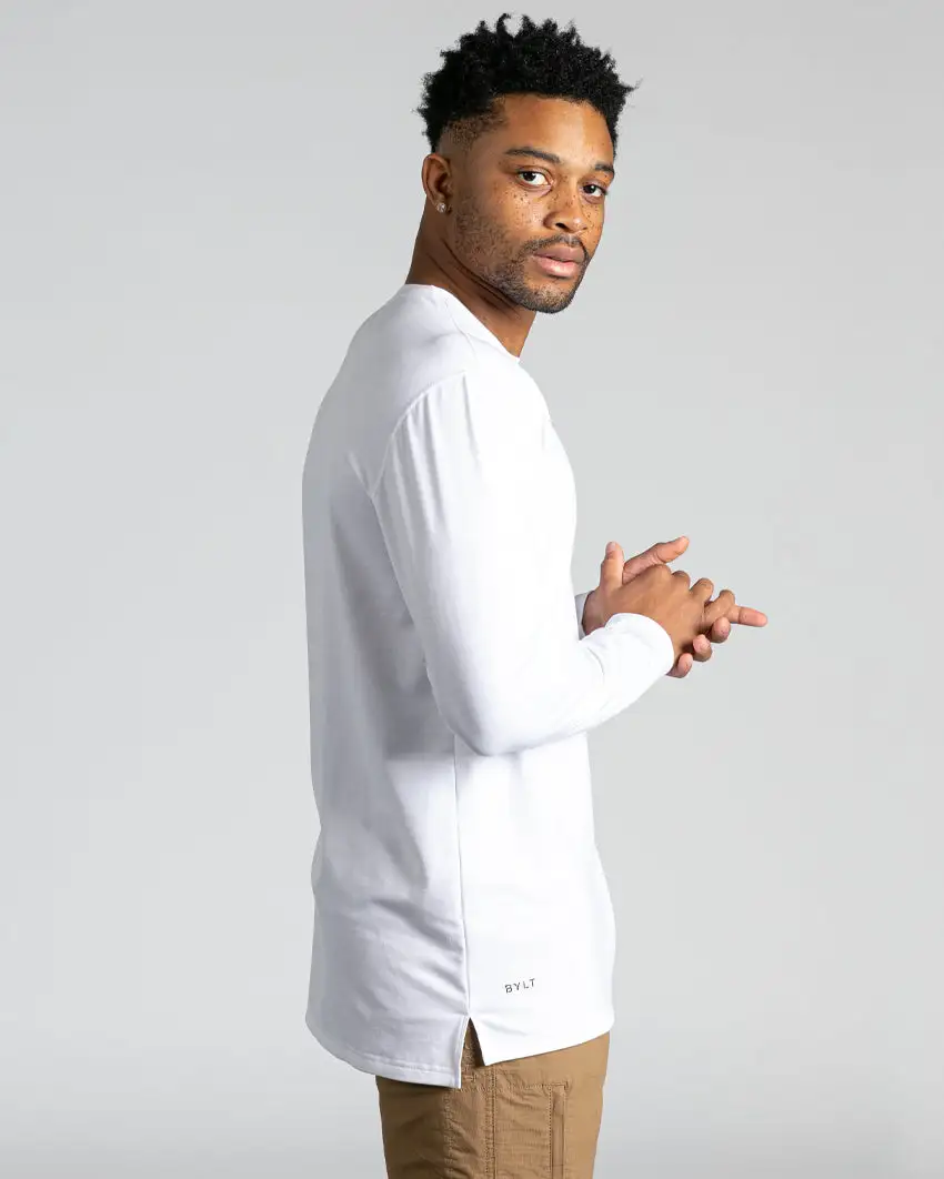Long Sleeve: Lux Split Hem