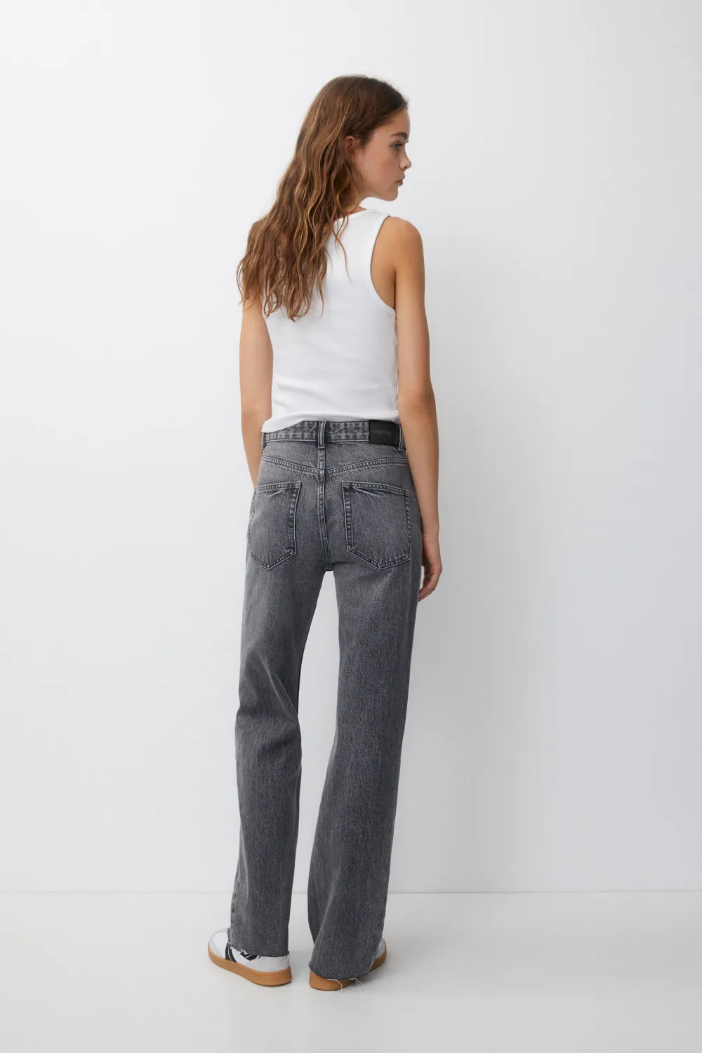 Jeans rectos tiro alto