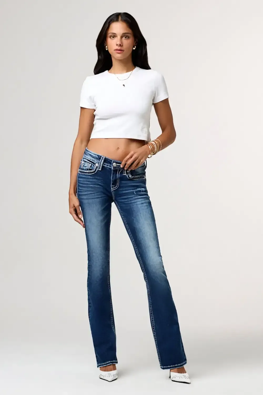 Mckinley Stitched Bootcut Jeans