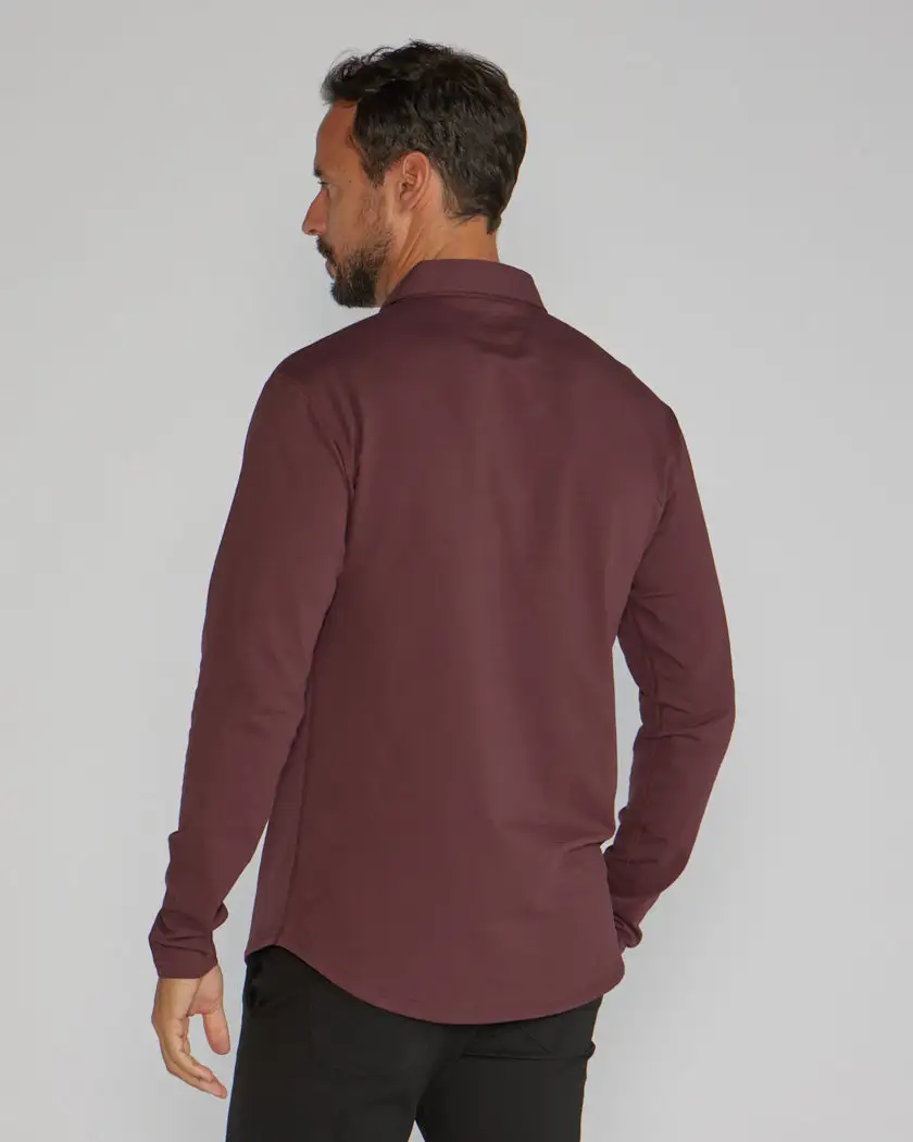 Drop-Cut Long Sleeve: Lux Polo