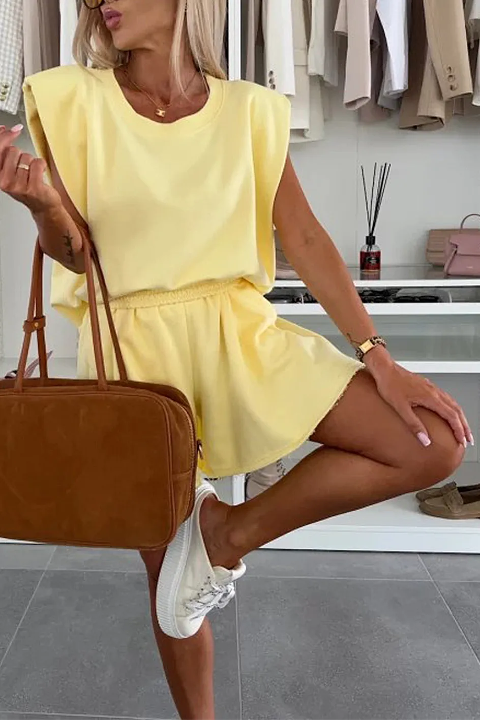 Women'S Casual Comfortable Top And Pants Two-Piece Set