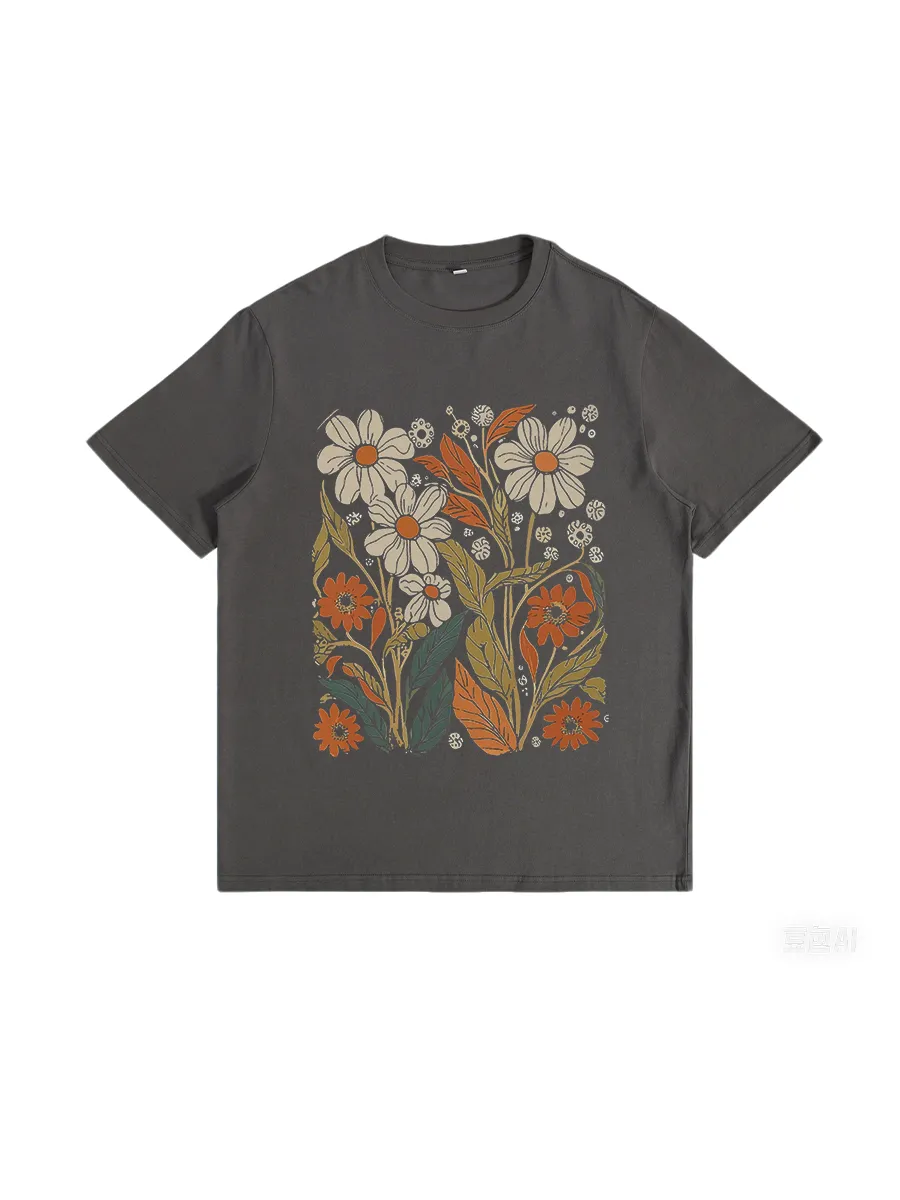 Boho WildFlowers Vintage Inspired T-Shirt