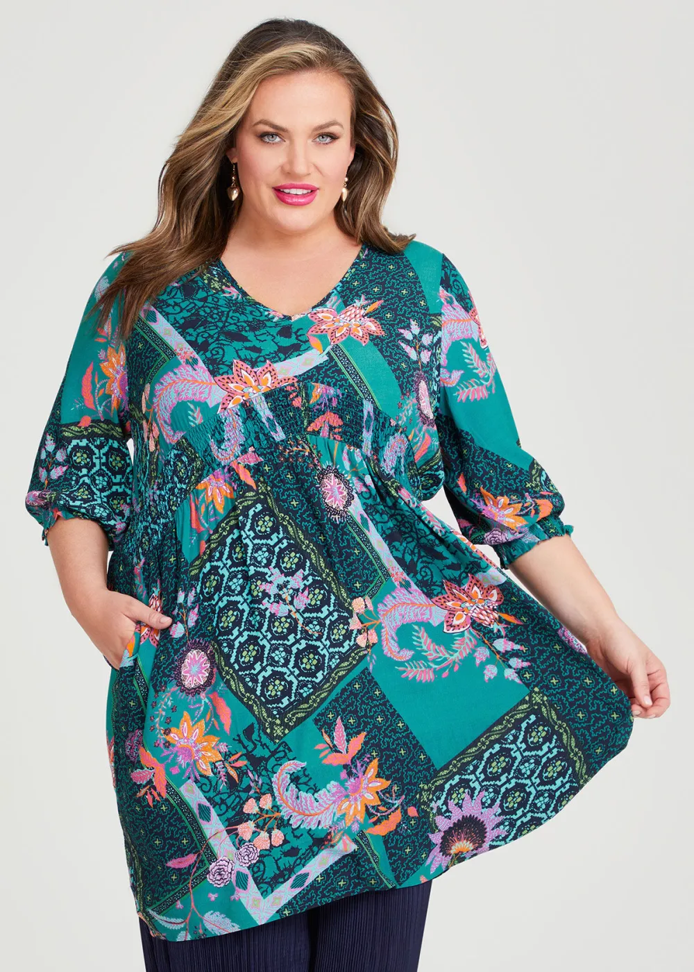 Patchwork Natural Tunic