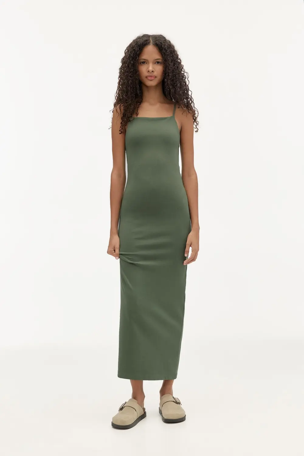 Vestido midi tirantes