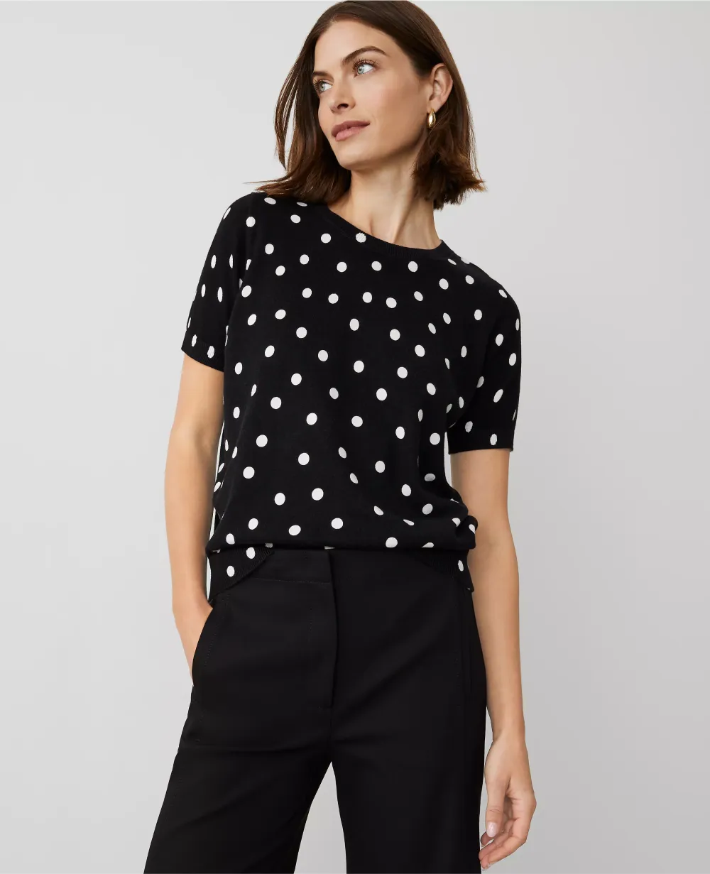 Dotted Sweater Tee