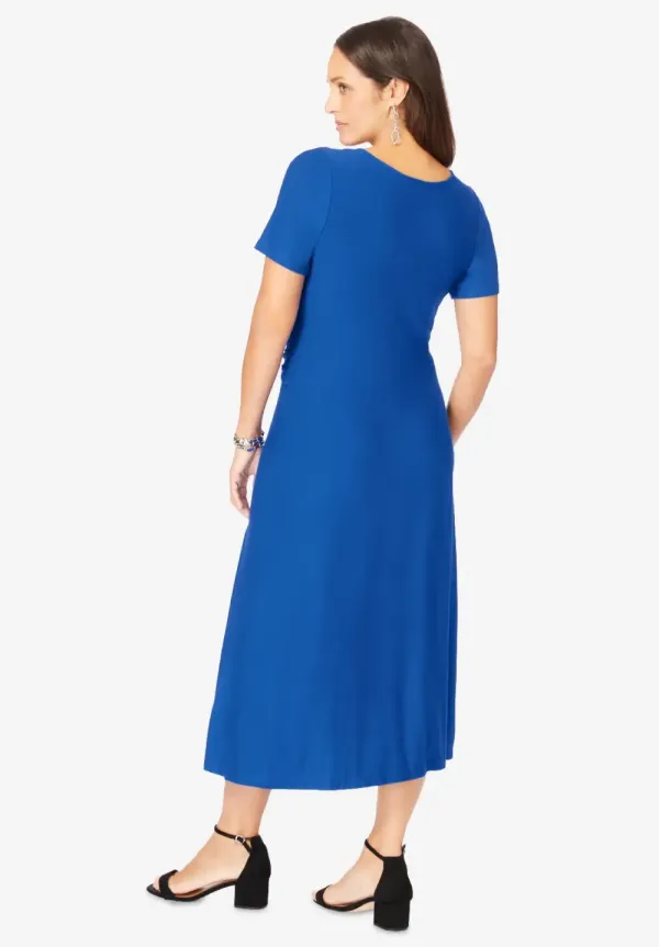 Buckle Midi Dress