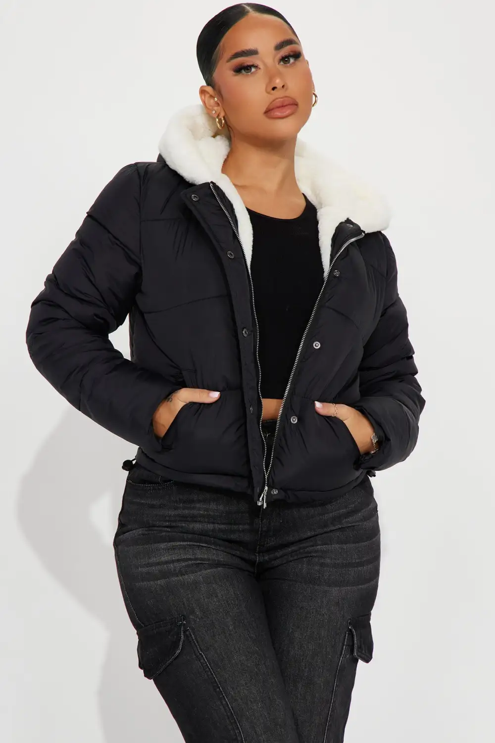 Cozied Up Jacket - Black