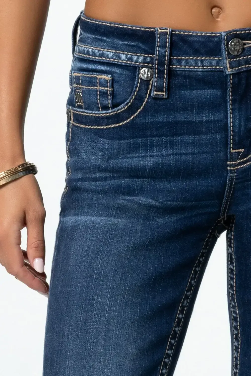 Kenzie Flap Pocket Straight Jeans