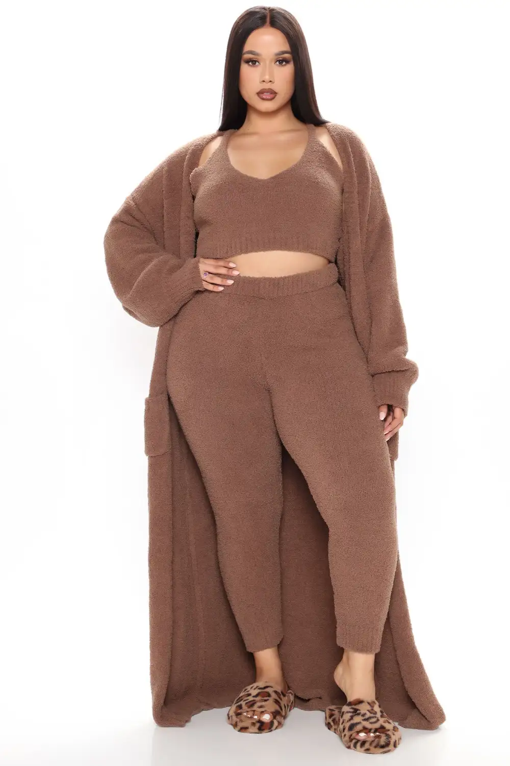 Living In It 3 Piece Legging Set - Mocha