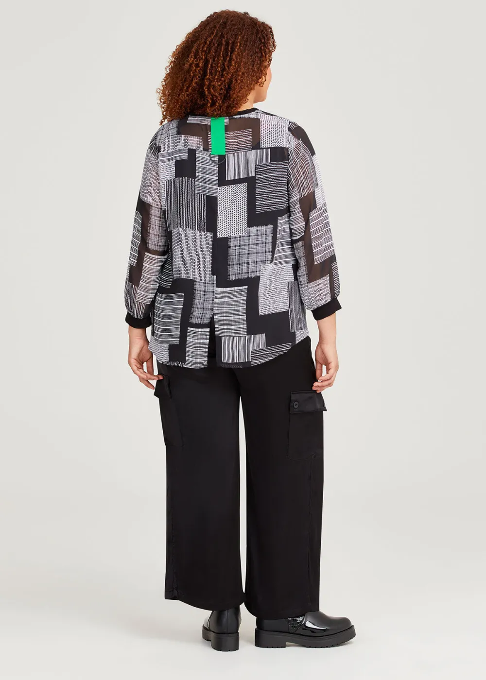 Chiffon Check Mate Top