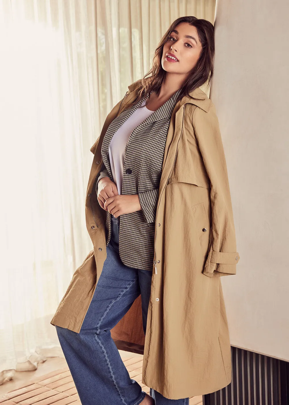 Weekend Zip Trench Coat