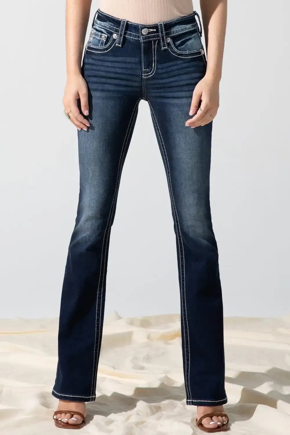Aztec Accent Bootcut Jeans