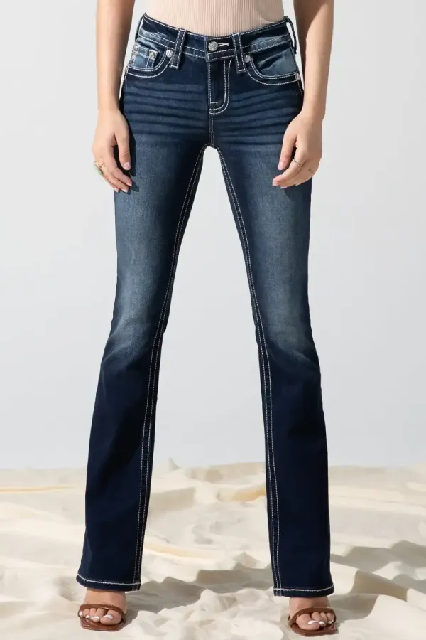 Aztec Accent Bootcut Jeans