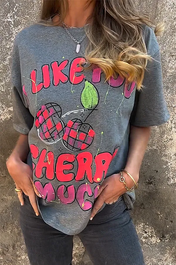 Women's cartoon casual T-shirt