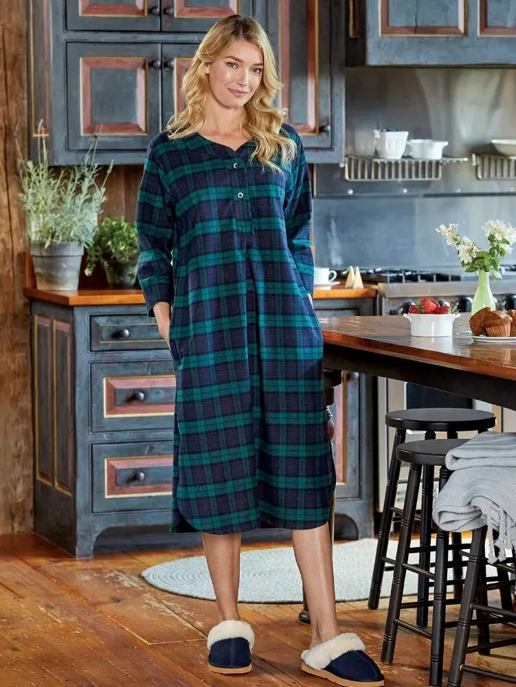 Women's Portuguese Cotton Flannel Nightshirt