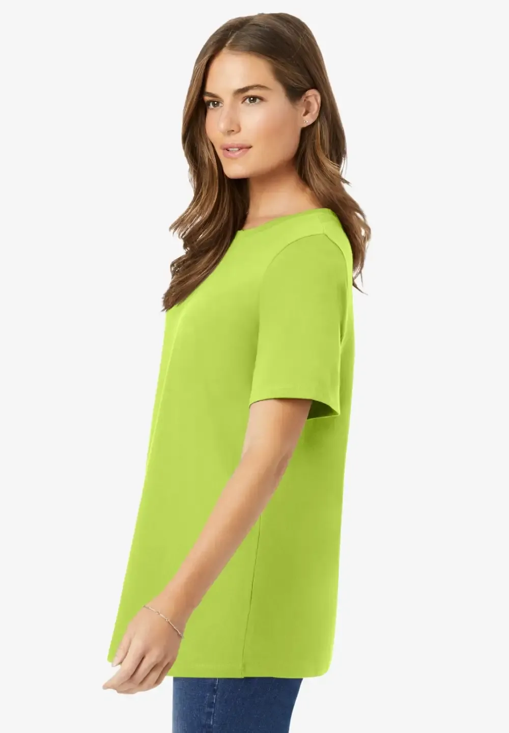 Perfect Short-Sleeve Crewneck Tee
