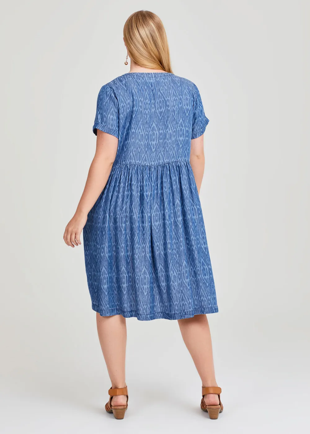Ikat Print Pocket Dress